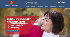Desktop Screenshot of familylegaldocspecialists.com